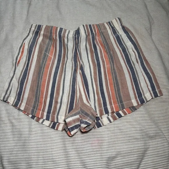 Striped High Waist Shorts Medium – SHEIN Y2K Retro Preppy Aesthetic - Picture 1 of 6